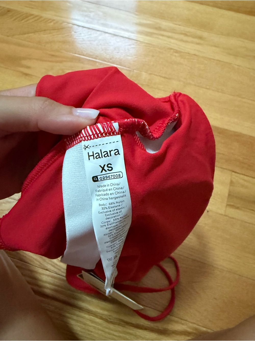 HALARA Red Double-Strap Crop Tank Top - Picture 3 of 3